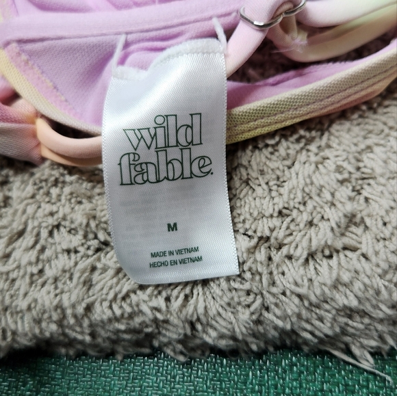 Wild Fable Womens Multi Swirl Mesh Overlay Underwire Bikini Swim Top - M (8-10) - Picture 12 of 12